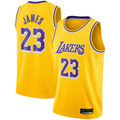 Elroe LA.Lakers #23 LeBron James Gold Swingman Player Stitched Jerseyss - Icon Edition