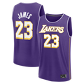 Elroe LA.Lakers #23 LeBron James Purple Fast Break Stitched Jerseys - Statement Edition