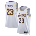 Elroe LA.Lakers #23 LeBron James White Swingman Stitched Jerseys - Association Edition