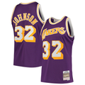 Elroe LA.Lakers #32 Magic Johnson Mitchell & Ness Purple 1984-1985 Hardwood Classics Swingman Jerseys