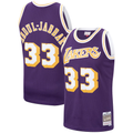 Elroe LA.Lakers #33 Kareem Abdul-Jabbar Mitchell & Ness Purple Hardwood Classics Swingman Jerseys