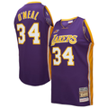 Elroe LA.Lakers #34 Shaquille O'Neal Mitchell & Ness Purple 2000 All-Star Game Authentic Jerseys