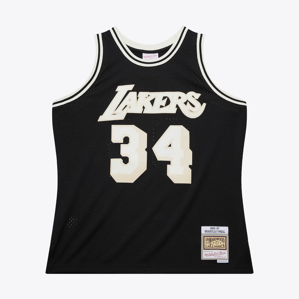 Elroe LA.Lakers #34 Steve Nash Mitchell & Ness Off Court Swingman Stitched Jerseys