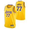 Elroe LA.Lakers #77 Luka Don?i? Gold Swingman Stitched Jerseys - Icon Edition