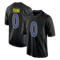 Elroe LA.Rams #0 Byron Young Player Black Fashion Limited Home Game Stitched Jerseys