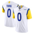 Elroe LA.Rams #0 Byron Young Player White Limited Vapor Untouchable Home Game Stitched Jerseys
