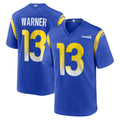Elroe LA.Rams #13 Kurt Warner Player Royal Retired Limited Stitched Jerseys