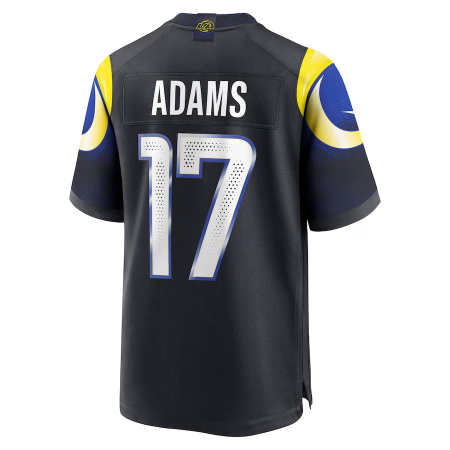 Elroe LA.Rams #17 Davante Adams Player Midnight Blue Rivalries Collection Game Stitched Jerseys
