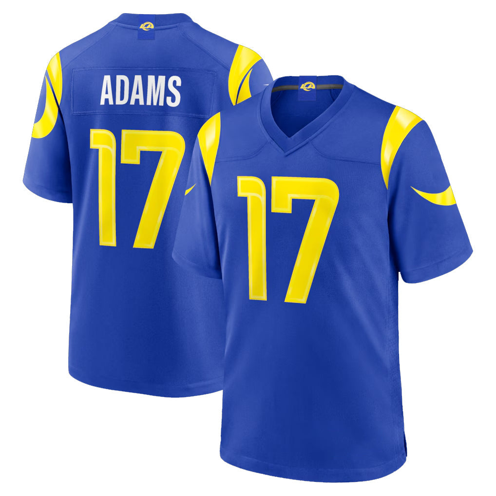 Elroe LA.Rams #17 Davante Adams Player Royal Limited Home Game Stitched Jerseys