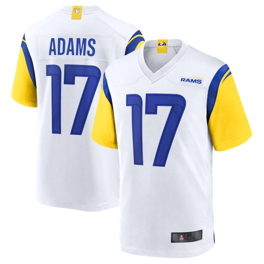 Elroe LA.Rams #17 Davante Adams Player White Game Stitched Jerseys