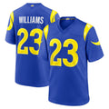 Elroe LA.Rams #23 Kyren Williams Player Royal Limited Home Game Stitched Jerseys