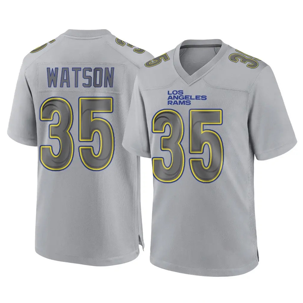 Elroe LA.Rams #35 Jaylen Watson Player Gray Atmosphere Fashion Home Game Stitched Jerseys