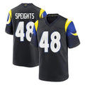Elroe LA.Rams #48 Omar Speights Player Black Midnight Rivalries Collection Home Game Stitched Jerseys