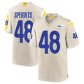 Elroe LA.Rams #48 Omar Speights Player Bone Home Game Stitched Jerseys