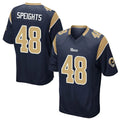 Elroe LA.Rams #48 Omar Speights Player Navy Home Game Stitched Jerseys