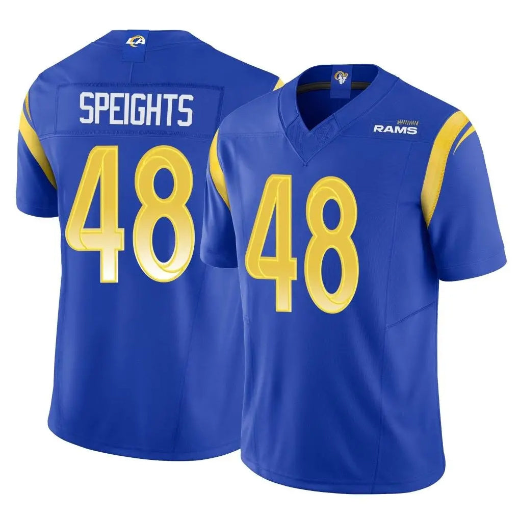 Elroe LA.Rams #48 Omar Speights Player Royal Limited Vapor F.U.S.E. Home Game Stitched Jerseys