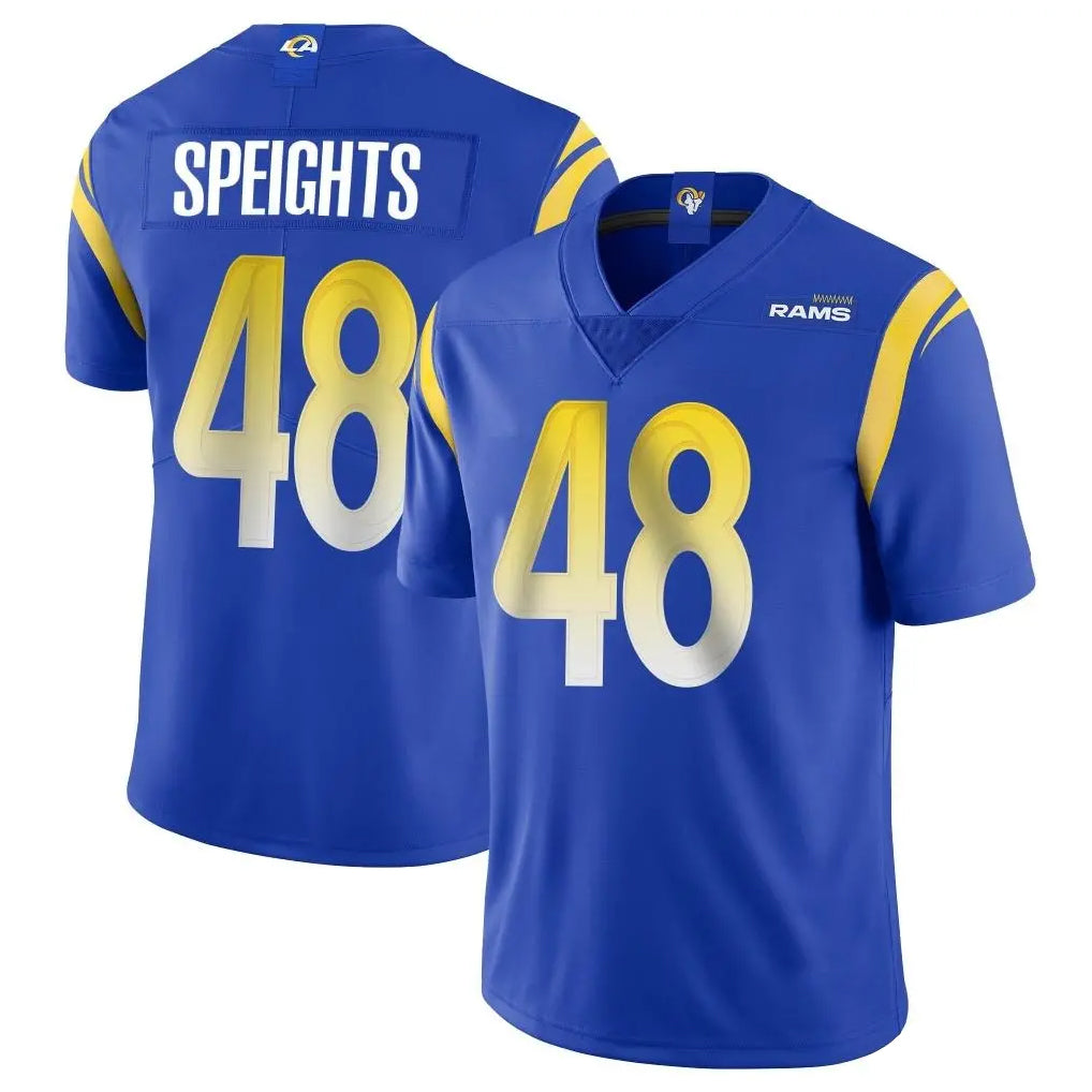 Elroe LA.Rams #48 Omar Speights Player Royal Limited Vapor Untouchable Home Game Stitched Jerseys
