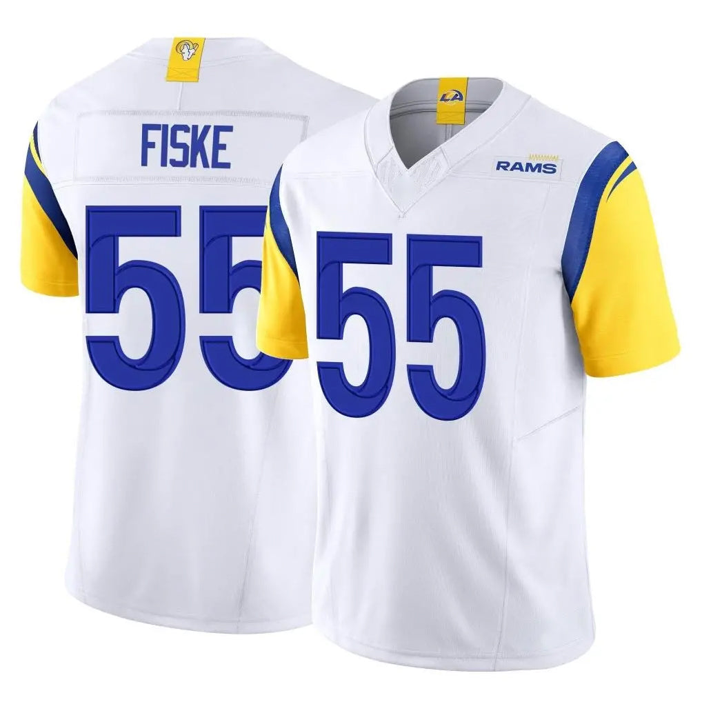 Elroe LA.Rams #55 Braden Fiske Player White Limited Vapor F.U.S.E. Home Game Stitched Jerseys
