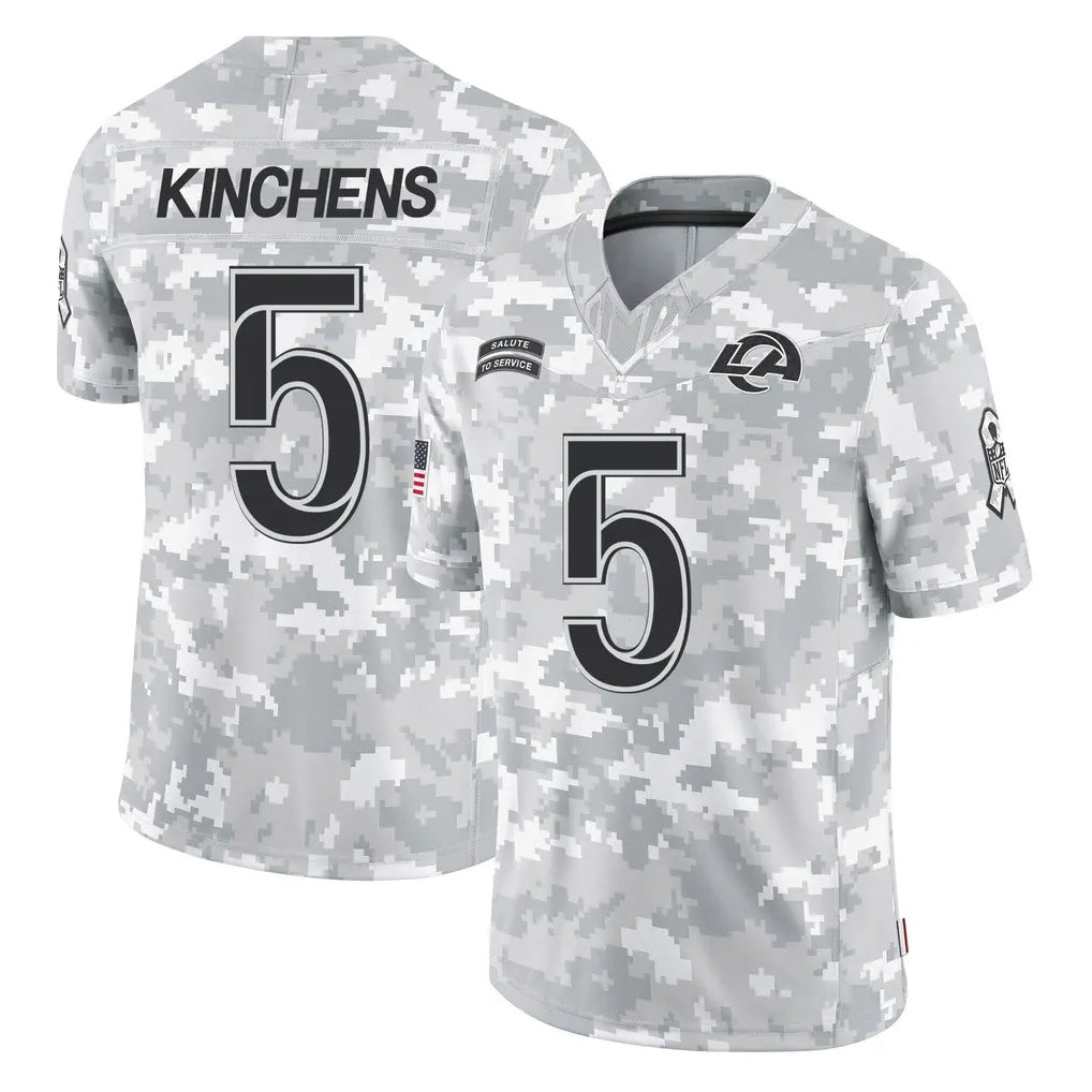 Elroe LA.Rams #5 Kamren Kinchens Player Arctic Camo Salute To Service Limited Game Stitched Jerseys