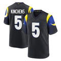 Elroe LA.Rams #5 Kamren Kinchens Player Black Midnight Rivalries Collection Home Game Stitched Jerseys