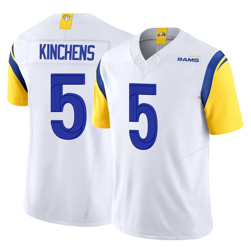 Elroe LA.Rams #5 Kamren Kinchens Player White Limited Vapor F.U.S.E. Home Game Stitched Jerseys