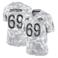 Elroe LA.Rams #69 Kevin Dotson Player Arctic Camo Salute To Service Limited Game Stitched Jerseys