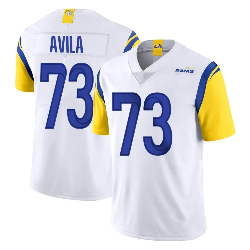 Elroe LA.Rams #73 Steve Avila Player White Limited Vapor Untouchable Home Game Stitched Jerseys