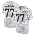 Elroe LA.Rams #77 Alaric Jackson Player Arctic Camo Salute To Service Limited Game Stitched Jerseys