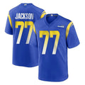 Elroe LA.Rams #77 Alaric Jackson Player Royal Home Game Stitched Jerseys