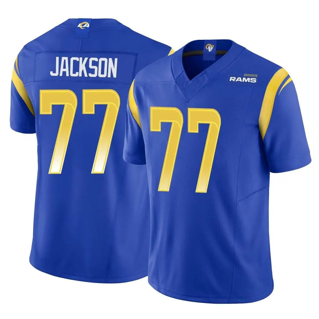 Elroe LA.Rams #77 Alaric Jackson Player Royal Limited Vapor F.U.S.E. Home Game Stitched Jerseys