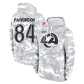 Elroe LA.Rams #84 Colby Parkinson Player Arctic Camo Salute to Service Hoodies Limited Game Stitched Jerseys