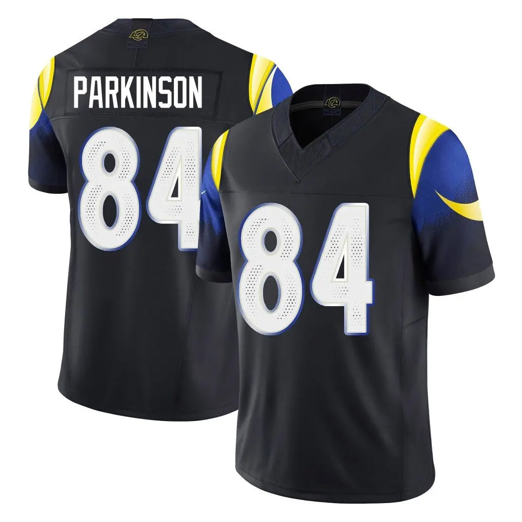 Elroe LA.Rams #84 Colby Parkinson Player Black Midnight Rivalries Collection Limited Home Game Stitched Jerseys