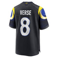 Elroe LA.Rams #8 Jared Verse Player Midnight Blue Rivalries Collection Game Stitched Jerseys