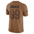 Elroe LA.Rams #99 Aaron Donald Brown Salute To Service Limited Jersey Stitched Jerseys