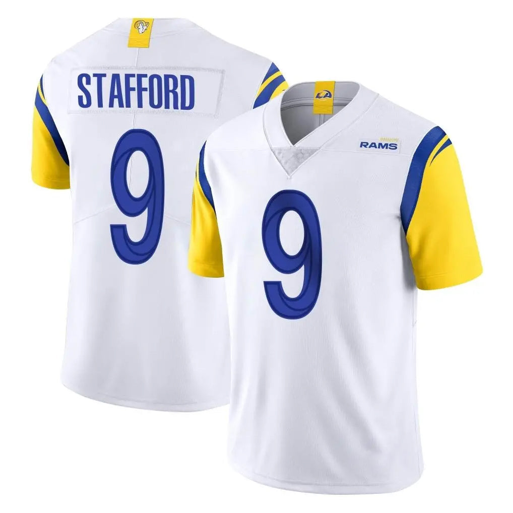 Elroe LA.Rams #9 Matthew Stafford Player White Limited Vapor Untouchable Home Game Stitched Jerseys