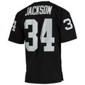 Elroe LV.Raiders 1990 #34 Bo Jackson Mitchell & Ness Black Authentic Throwback Retired Player Stitched Puhic Jersey