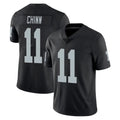 Elroe LV.Raiders #11 Jeremy Chinn Player Black Limited Vapor Untouchable Home Game Stitched Jerseys
