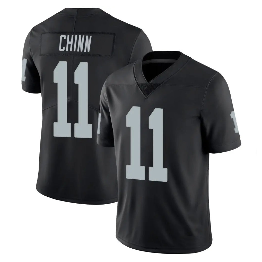 Elroe LV.Raiders #11 Jeremy Chinn Player Black Limited Vapor Untouchable Home Game Stitched Jerseys