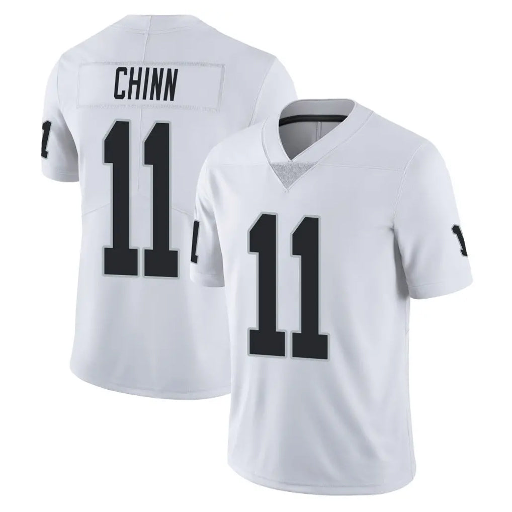 Elroe LV.Raiders #11 Jeremy Chinn Player White Limited Vapor Untouchable Home Game Stitched Jerseys
