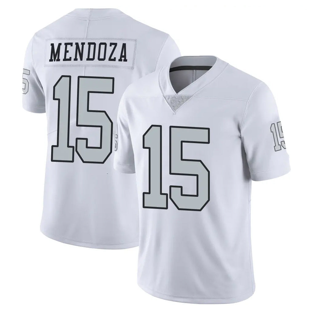 Elroe LV.Raiders #15 Fernando Mendoza Player White Limited Color Rush Home Game Stitched Jerseys