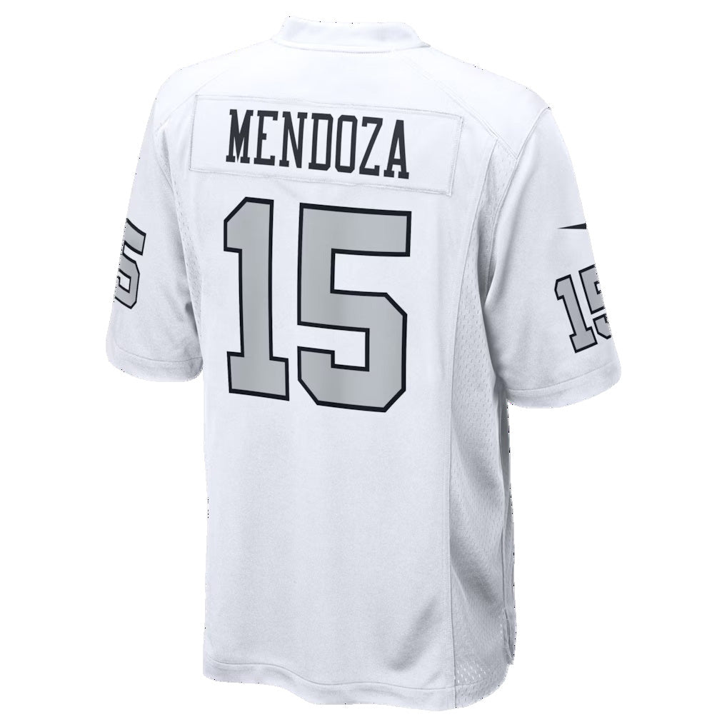 Elroe LV.Raiders #15 Fernando Mendoza White Alternate Game Player Stitched Jerseys