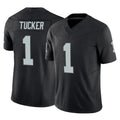 Elroe LV.Raiders #1 Tre Tucker Player Black Limited Vapor F.U.S.E. Home Game Stitched Jerseys
