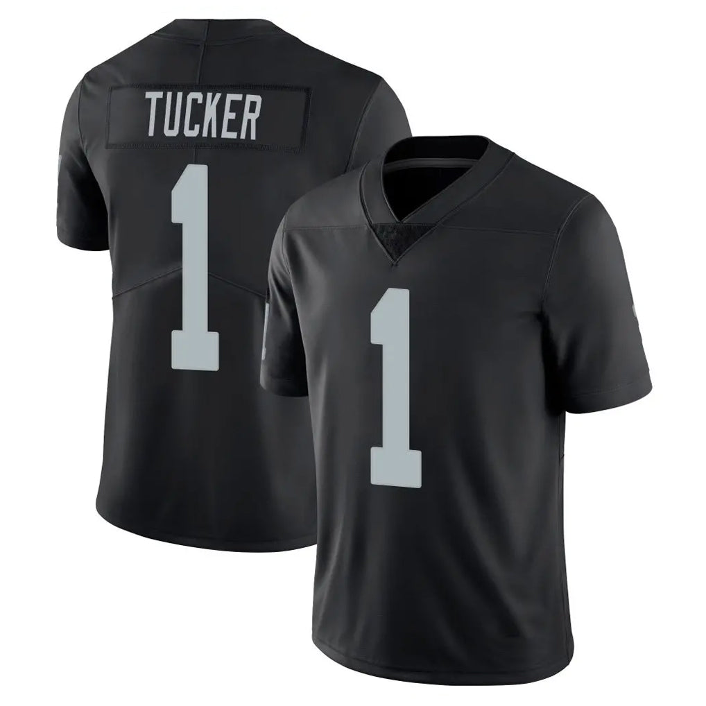 Elroe LV.Raiders #1 Tre Tucker Player Black Limited Vapor Untouchable Home Game Stitched Jerseys