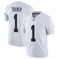 Elroe LV.Raiders #1 Tre Tucker Player White Limited Vapor Untouchable Home Game Stitched Jerseys