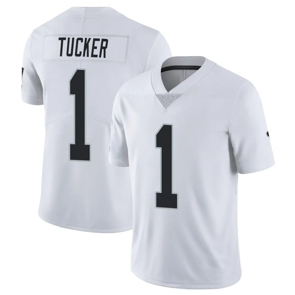 Elroe LV.Raiders #1 Tre Tucker Player White Limited Vapor Untouchable Home Game Stitched Jerseys