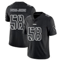 Elroe LV.Raiders #58 Jackson Powers-Johnson Player Black Limited Black Impact Home Game Stitched Jerseys