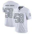Elroe LV.Raiders #58 Jackson Powers-Johnson Player White Limited Color Rush Home Game Stitched Jerseys