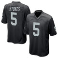 Elroe LV.Raiders #5 Eric Stokes Player Black Home Game Stitched Jerseys