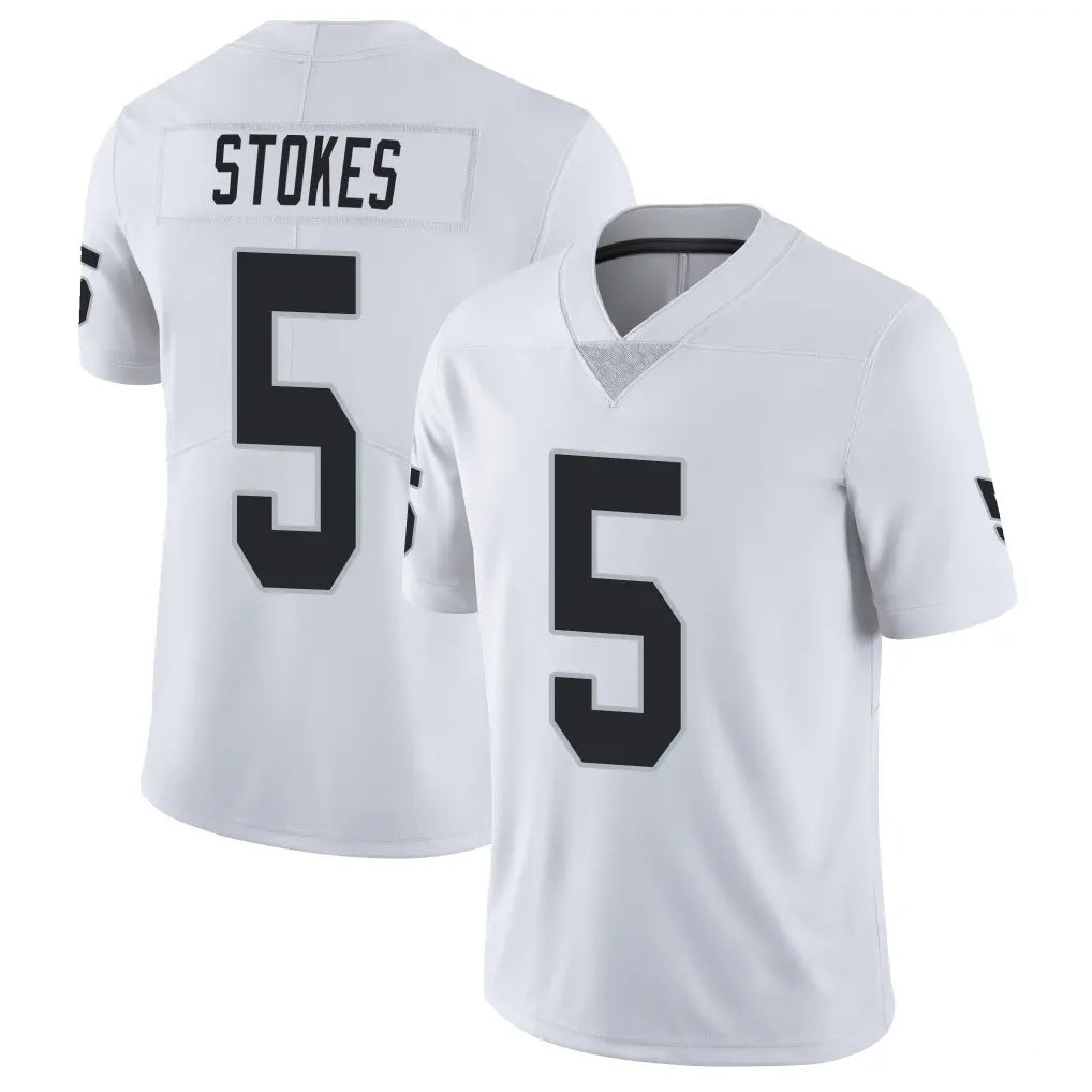 Elroe LV.Raiders #5 Eric Stokes Player White Limited Vapor Untouchable Home Game Stitched Jerseys
