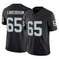 Elroe LV.Raiders #65 Tyler Linderbaum Player Black Limited Vapor F.U.S.E. Home Game Stitched Jerseys